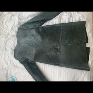 RAOUL fur coat. Worn once. Deep Emerald green